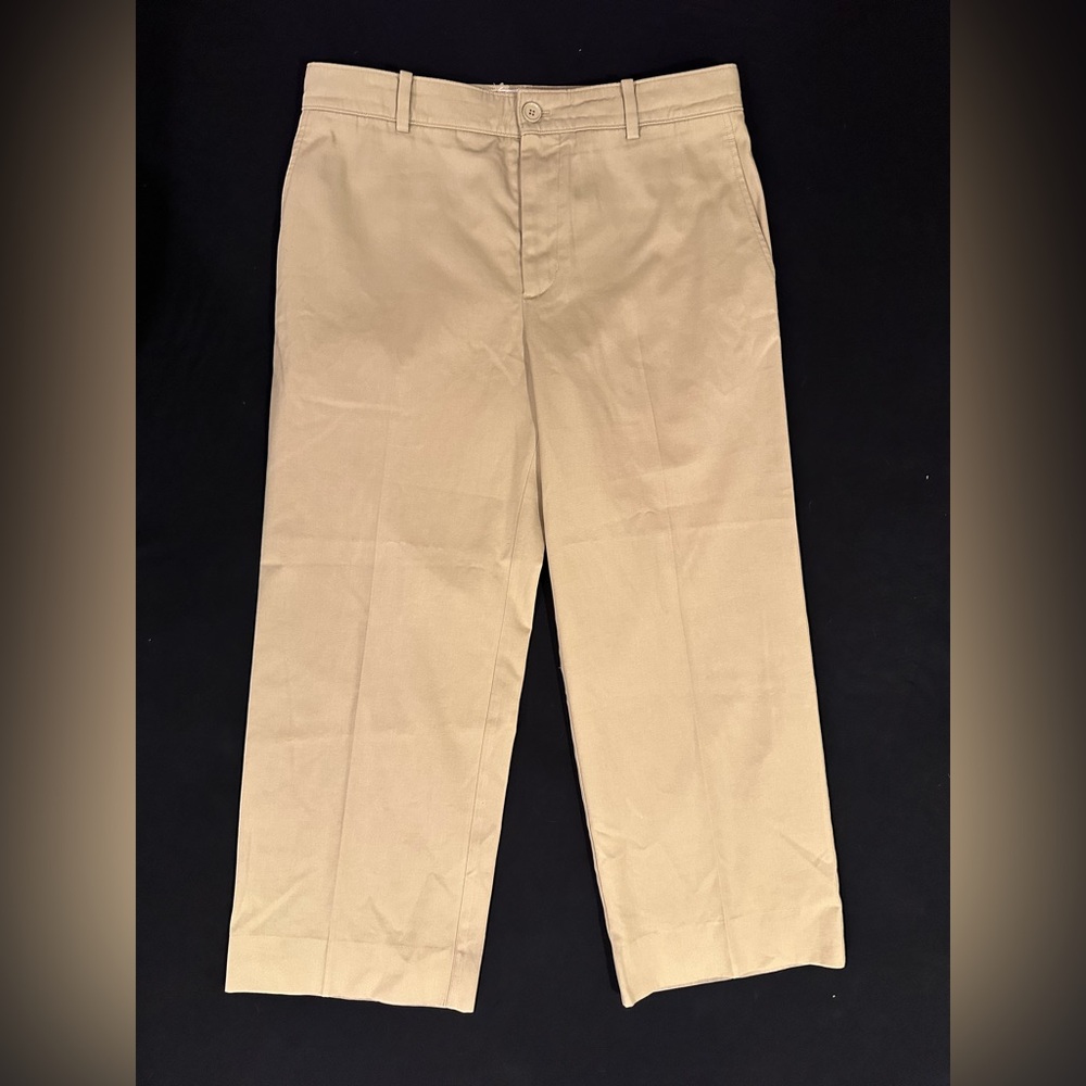Burberry Uniform Men's Hunter Khaki Straight-Leg Chinos 42 x 29